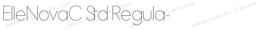 ElleNovaC Std Regula字体转换